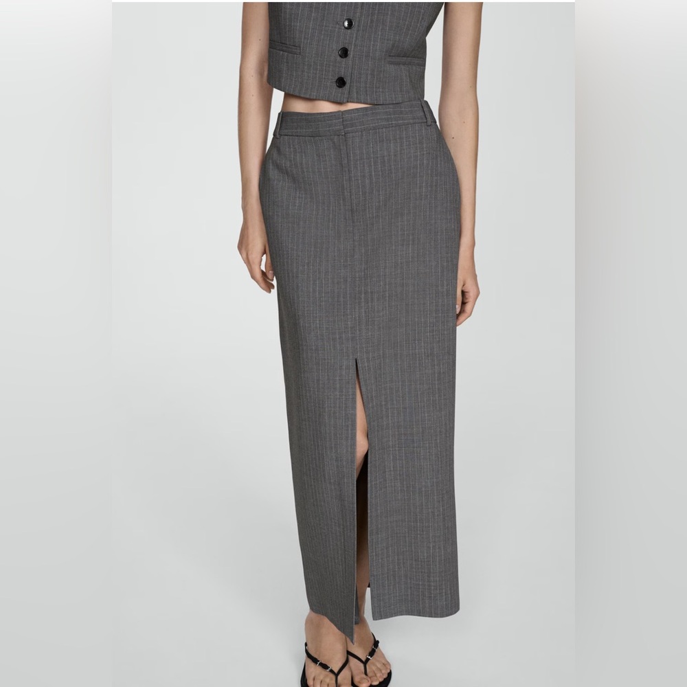Mango pinstripe skirt
